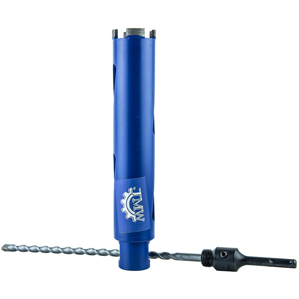 2" Dry Core Drill Bit for Concrete & Brick 1/2" Shank Arbor 30/40